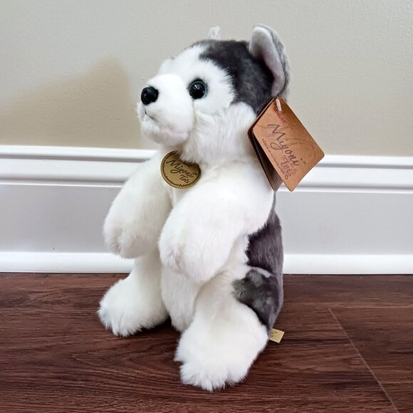 Aurora Miyoni Tots Sitting Pretty Siberian Husky Puppy 10" Plush - Picture 1 of 5